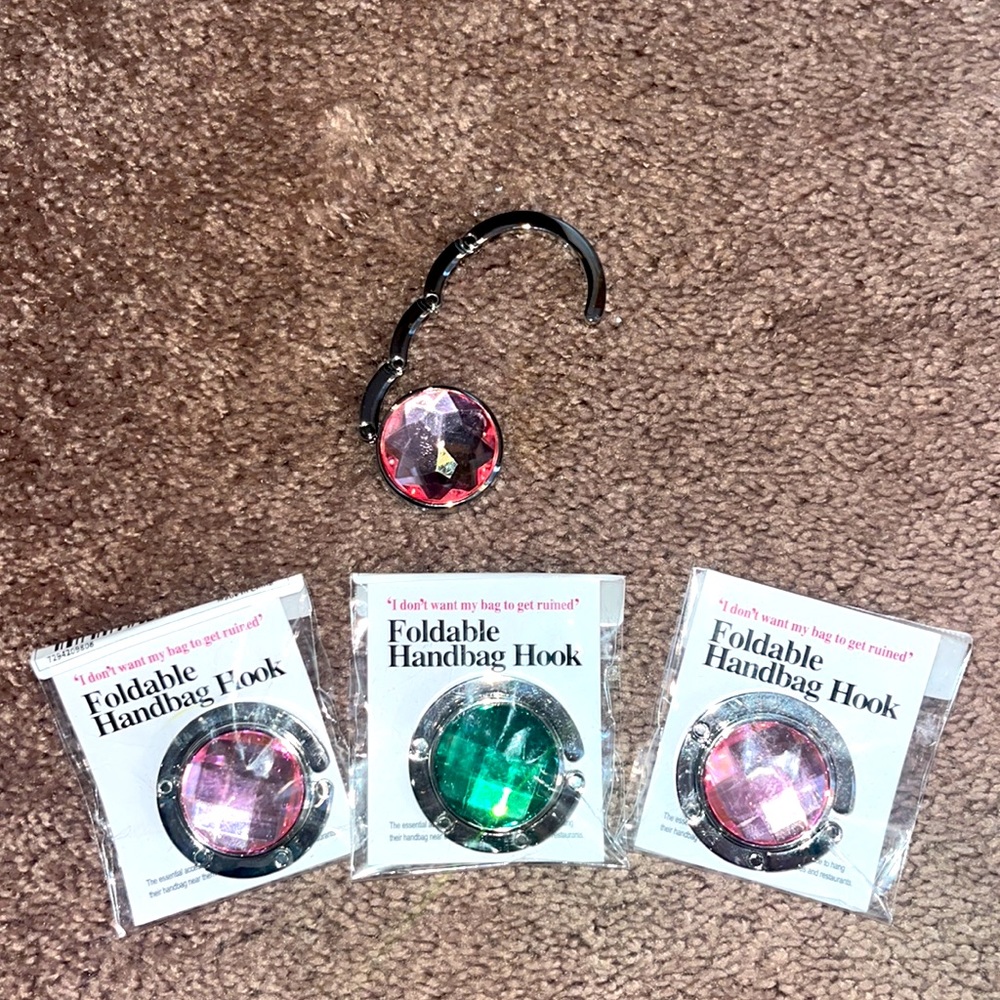 NWOT Foldable Handbag Hook!!! DONT EVER PLACE YOUR BAG OR PURSE ON THE FLOOR!